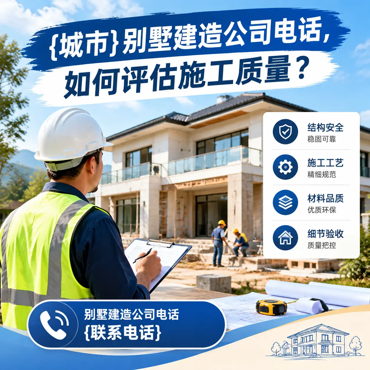 天柱别墅建造公司电话，如何评估施工质量？
