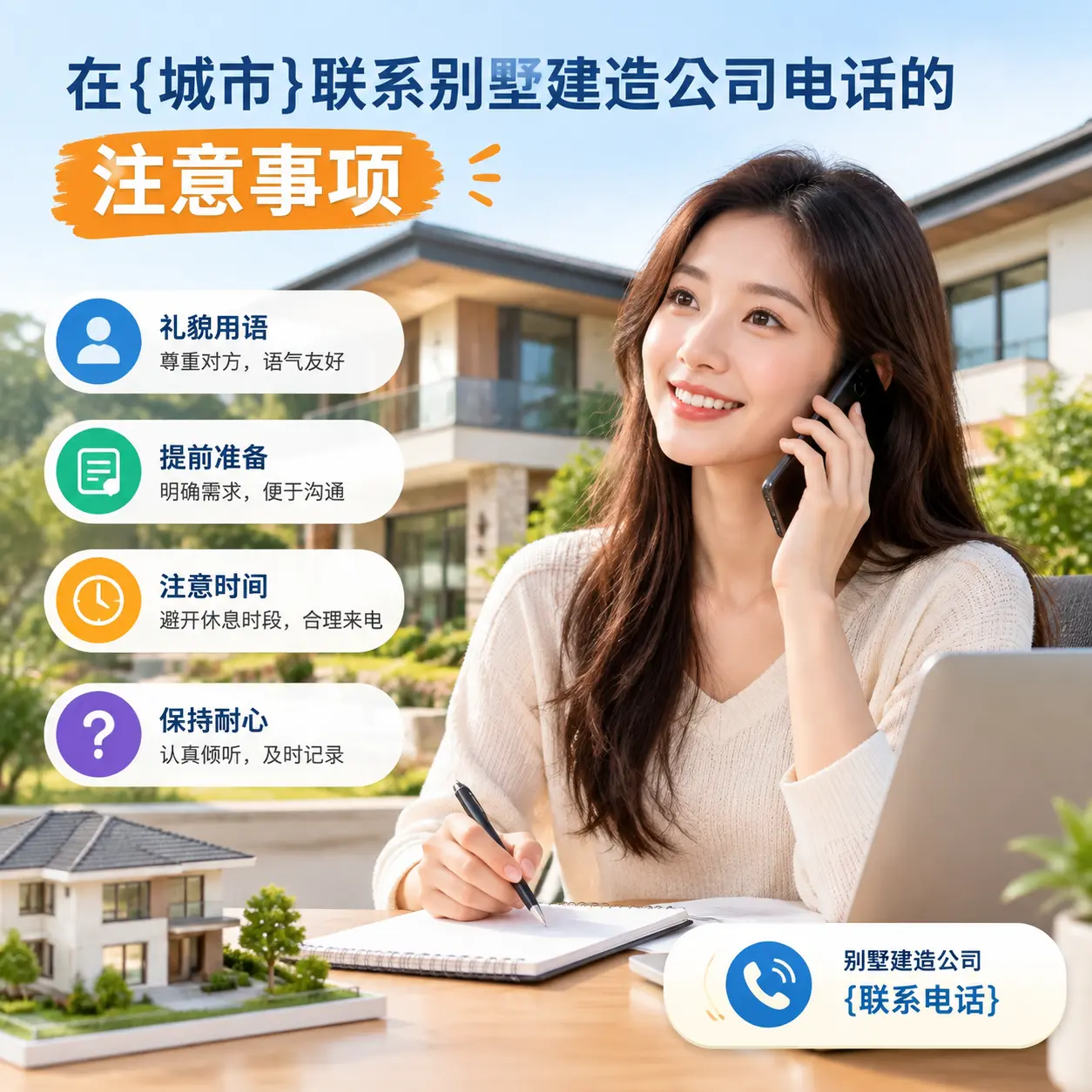 在天柱联系别墅建造公司电话的注意事项