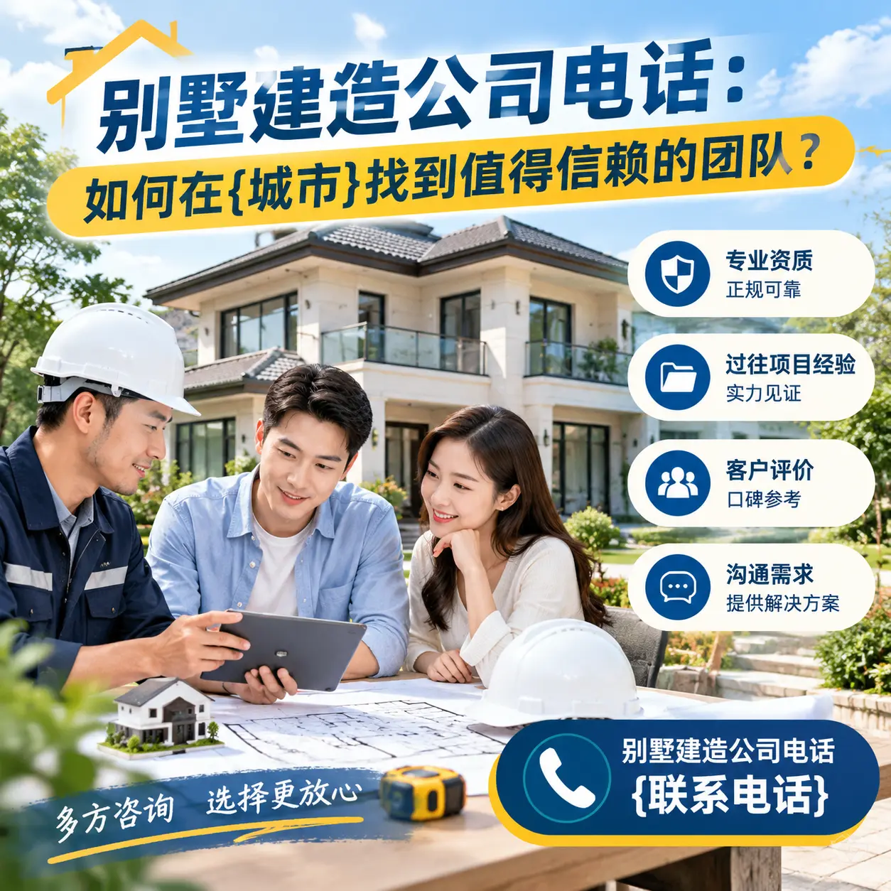 别墅建造公司电话：如何在天柱找到值得信赖的团队？
