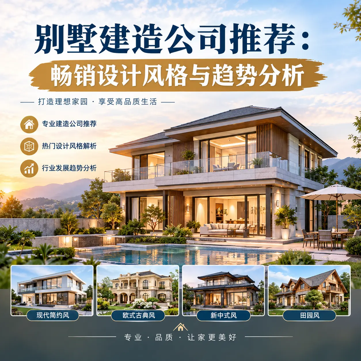 别墅建造公司推荐: 天柱 畅销设计风格与趋势分析