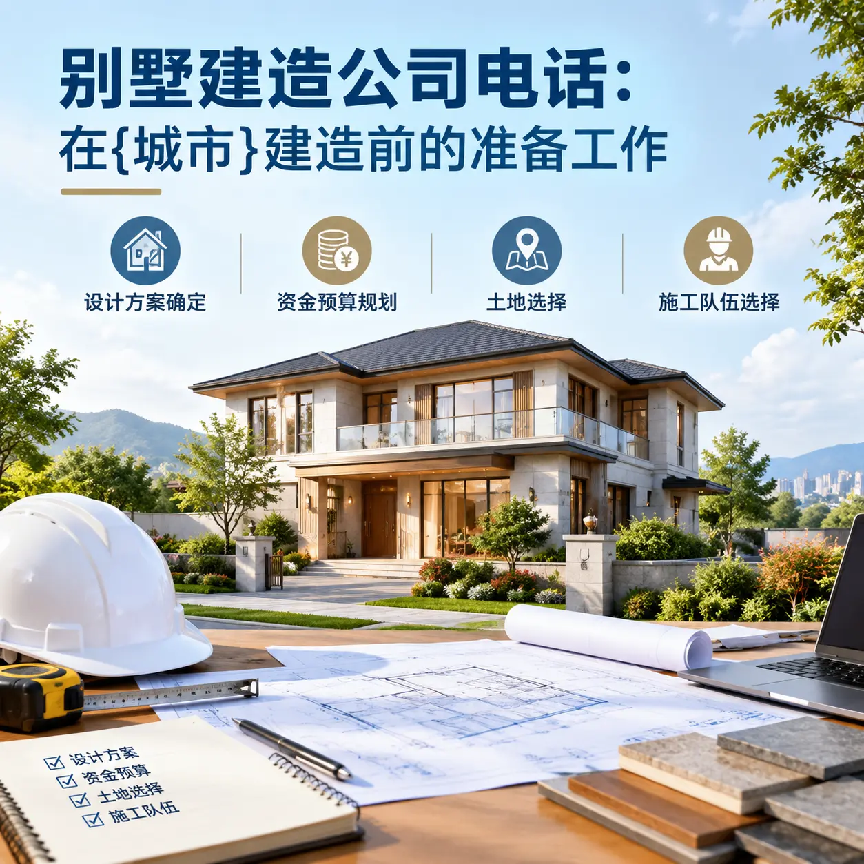 别墅建造公司电话:在天柱建造前的准备工作