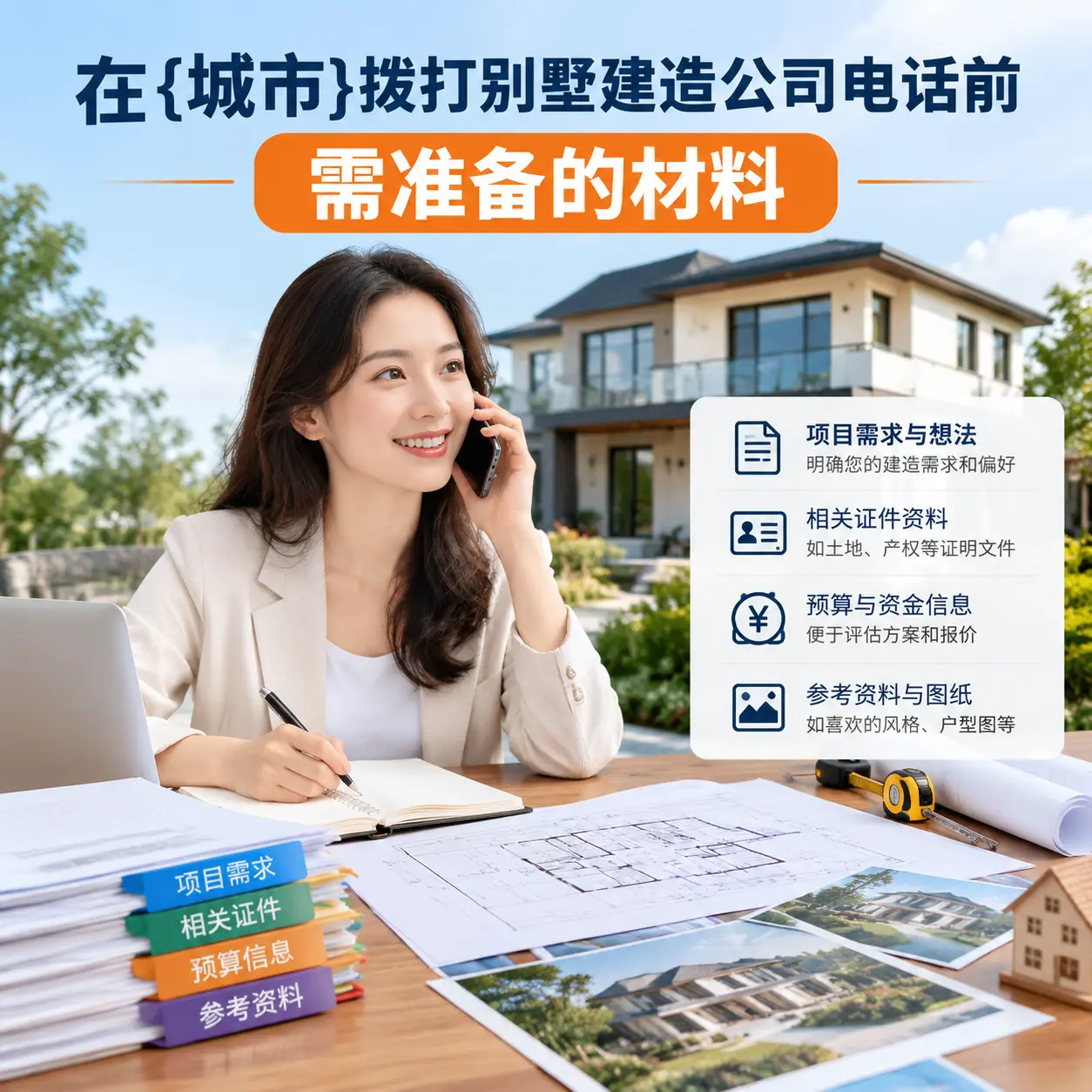 在天柱拨打别墅建造公司电话前需准备的材料