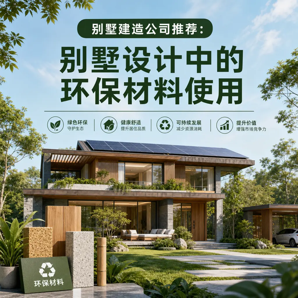 别墅建造公司推荐: 天柱 别墅设计中的环保材料使用
